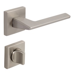 Çebi Croma Lüks Zamak Kare Rozetli Kapı Kolu VIA Saten Oda